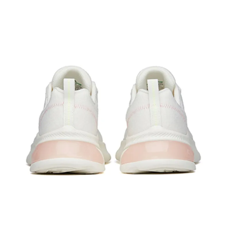 Anta Running Collection Cushioning Anti Slip And Wear Resistant Low Top Running Shoes Women's White Green-3