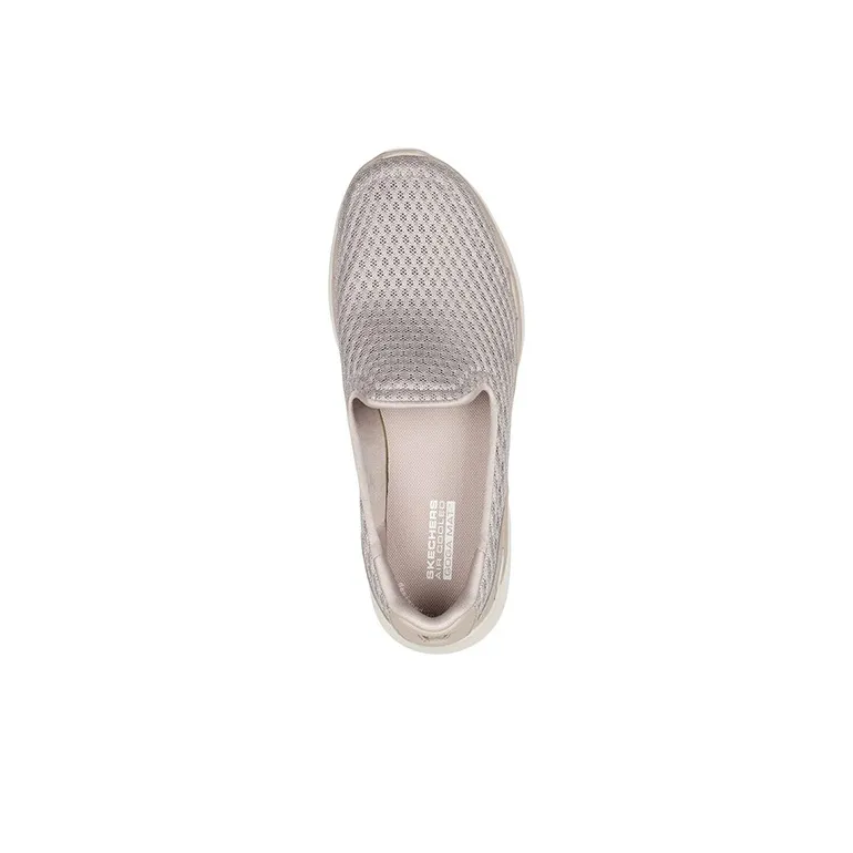 Skechers Go Walk 6 Cushioning Anti Slip And Wear Resistant Breathable Rebound Low Top Casual Shoes Women's Taupe-3