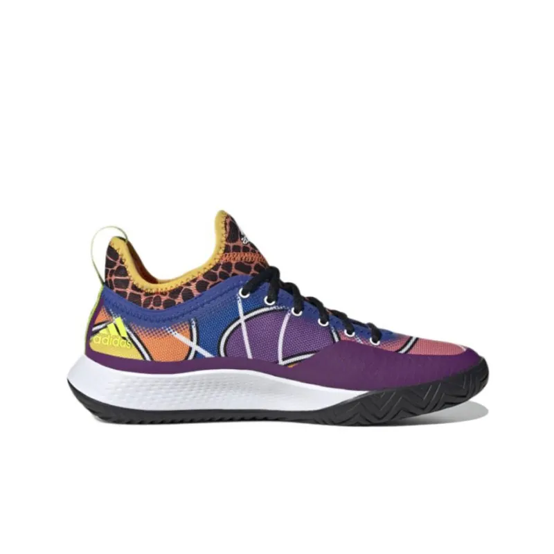 Adidas Defiant Generation Tennis Anti Slip Wear Resistant Low Top Tennis Shoes Women's Multicolor-1