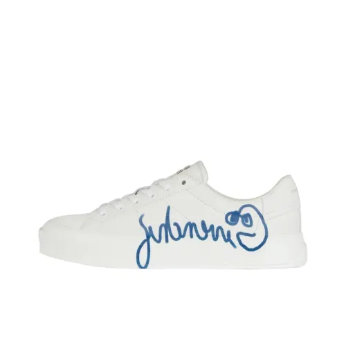 GIVENCHY City Sport Low-Top Stylish Skateboarding Shoes Men's White Blue