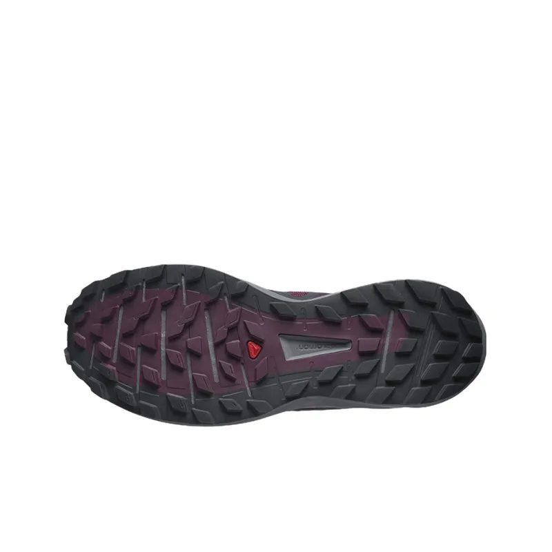 SALOMON Sense Ride 4 Wear-Resistant Low-Top Running Shoes Women's Black Red-4