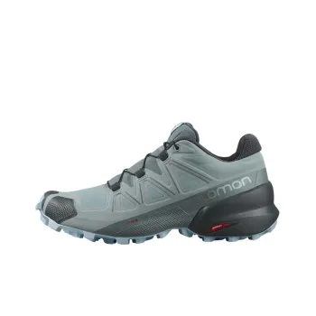 SALOMON Speedcross 5 Abrasion-Resistant Low-Top Running Shoes Women's Haze Blue