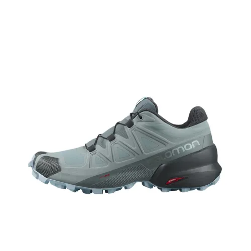 SALOMON Speedcross 5 Abrasion-Resistant Low-Top Running Shoes Women's Haze Blue