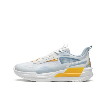 XTEP Airfoil Cushioning Anti Slip Wear Resistant Breathability Low Top Casual Shoes Men's White Blue