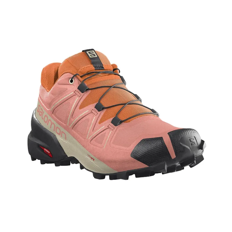 SALOMON Speedcross 5 Abrasion Resistant Low Top Running Shoes Women's Pink-1
