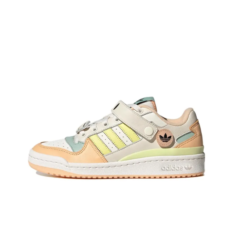 Adidas Originals Forum Low 'White Light Orange Cream Yellow Green' Women's-0