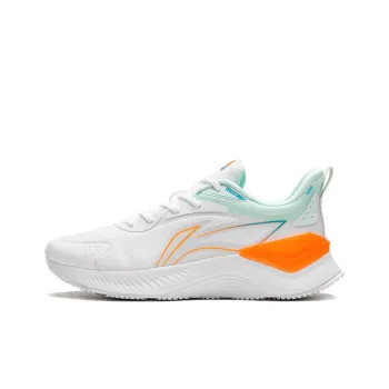 LiNing YueYing Element Cushioned Slip Resistant Abrasion Resistant Low Top Running Shoes Men's White