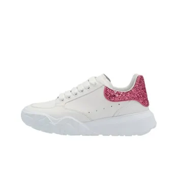 Alexander McQueen Court Trainer Wear Resistant Low Top Casual Shoes Women's White Pink