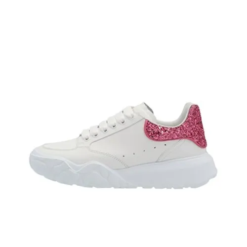 Alexander McQueen Court Trainer Wear Resistant Low Top Casual Shoes Women's White Pink