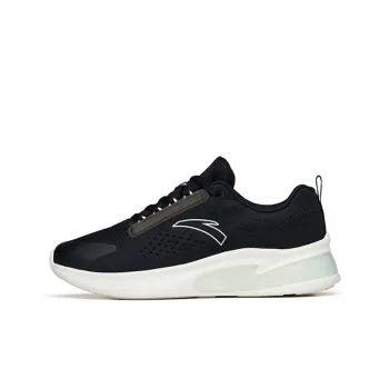 Anta Running Collection Cushioning Anti Slip Wear Resistant Breathability Low Top Running Shoes Women's Black Green