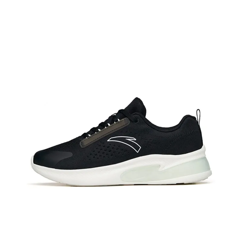 Anta Running Collection Cushioning Anti Slip Wear Resistant Breathability Low Top Running Shoes Women's Black Green-0