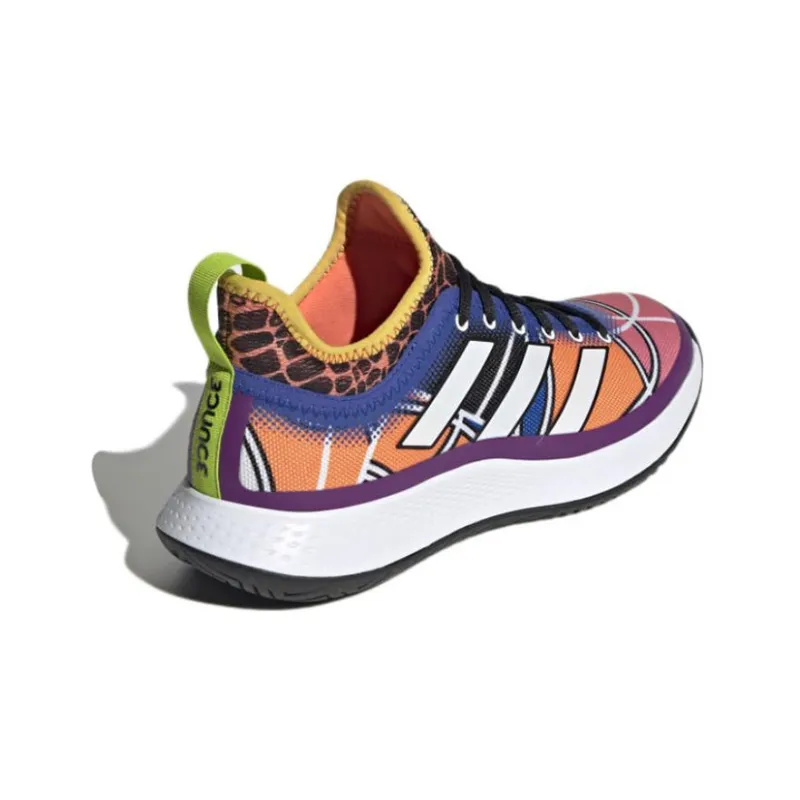 Adidas Defiant Generation Tennis Anti Slip Wear Resistant Low Top Tennis Shoes Women's Multicolor-3