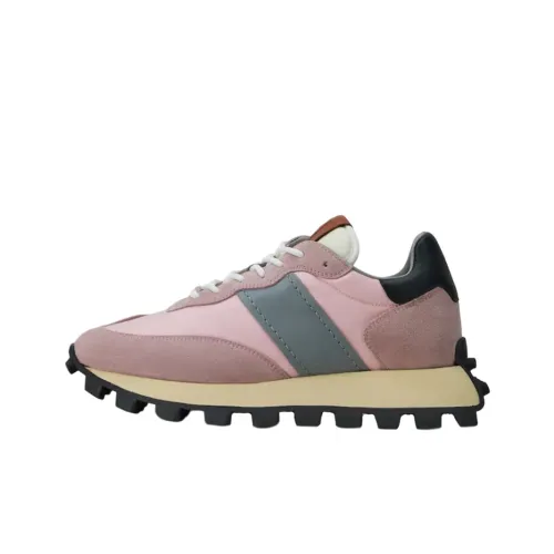 TOD'S Lifestyle Shoes Women's Low-Top Gray Pink