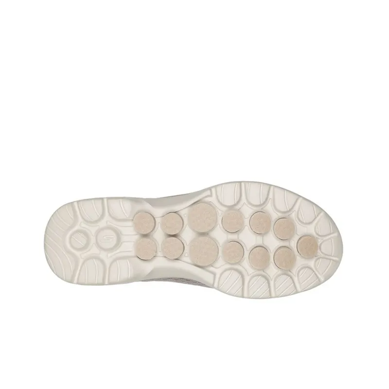 Skechers Go Walk 6 Cushioning Anti Slip And Wear Resistant Breathable Rebound Low Top Casual Shoes Women's Taupe-4