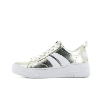 Palladium Skateboard Shoes Women's Low-Top Gold/White