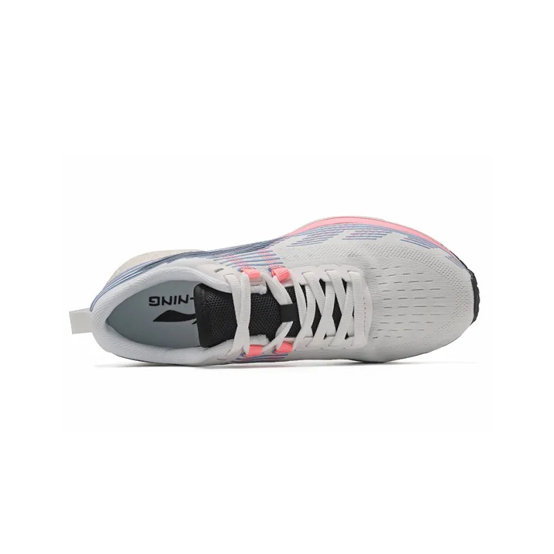 LiNing Red Hare 4 V2 Cushioning Anti Slip Wear Resistant Breathability Low Top Running Shoes Women's Ecru-3