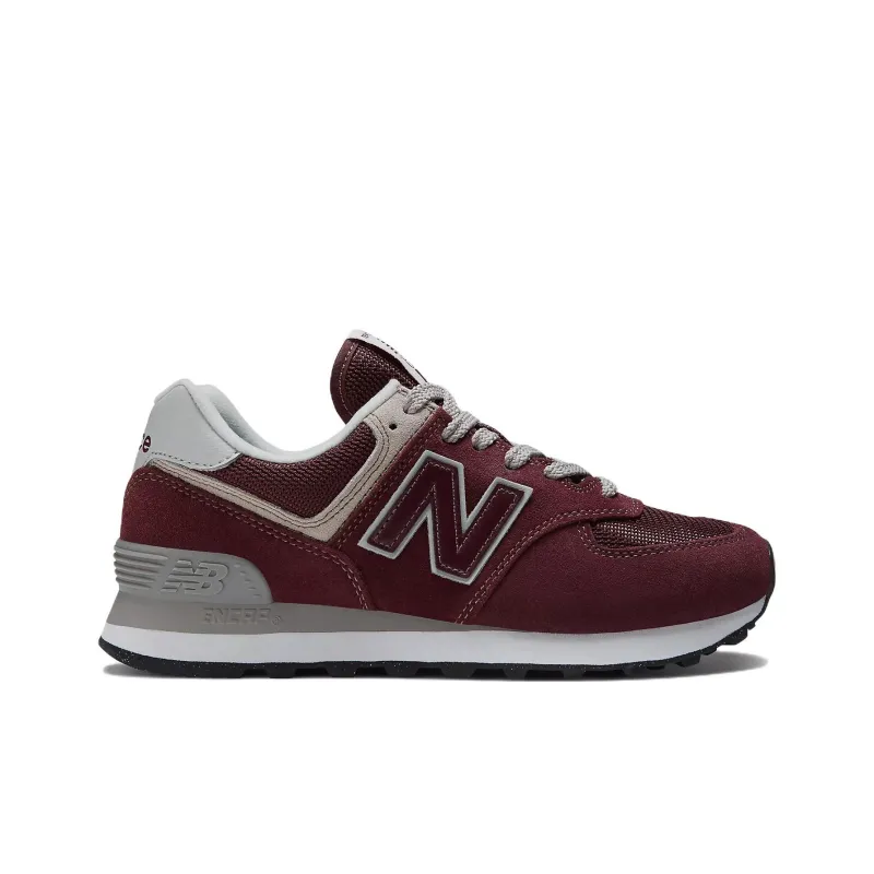 New Balance 574 Core Burgundy White Women's-1