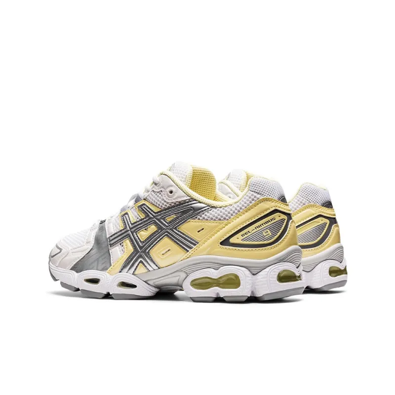 Asics GEL Nimbus 9 'White Silver Yellow' Women's-3