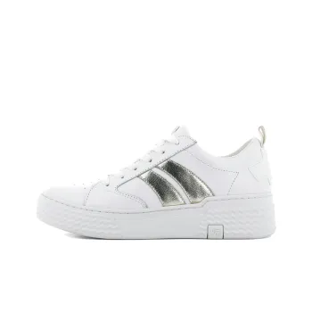 Palladium Skateboard Shoes Women's Low-Top White/Gold