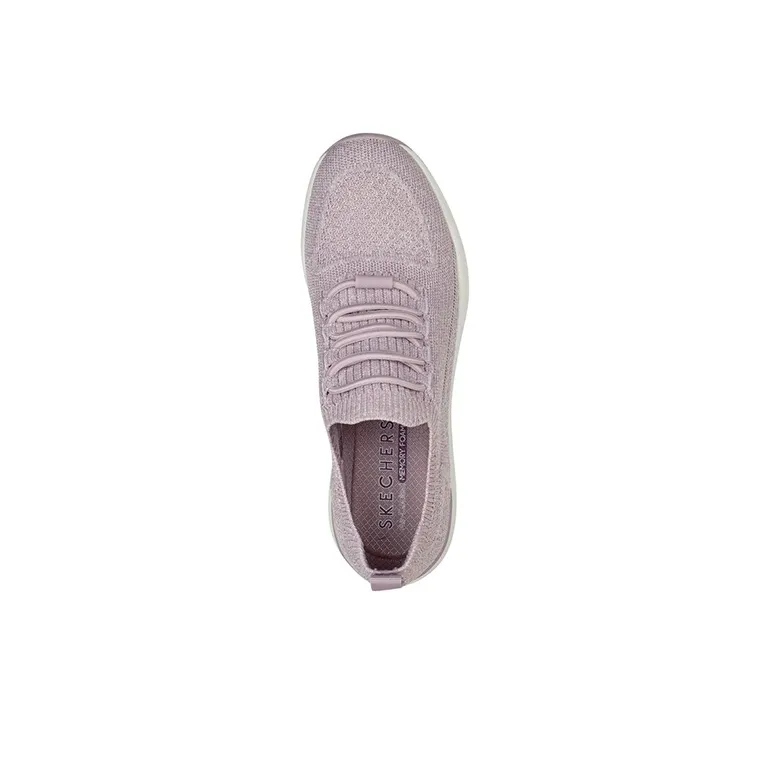 Skechers Billion Woven Walks Cushioning Anti-Slip Wear-Resistant Breathability Mid-Top Casual Shoes Women's Fuchsia-3