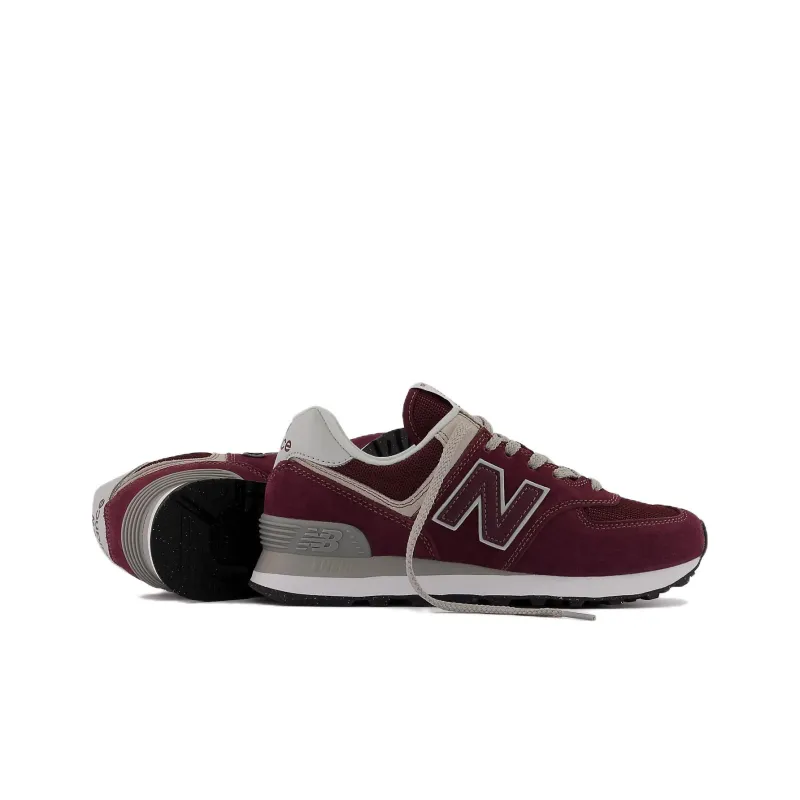 New Balance 574 Core Burgundy White Women's-3