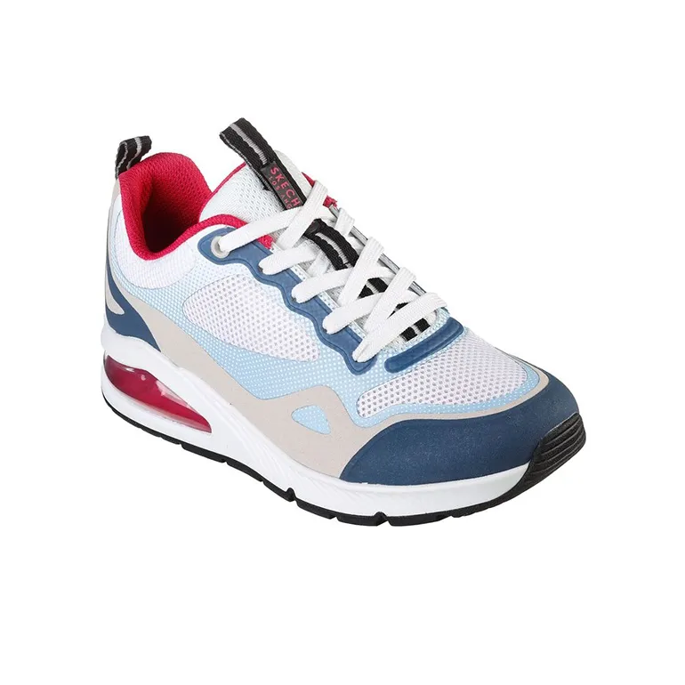 Skechers Uno 2 - Breathe And Step Cushioning Anti-Slip And Wear-Resistant Low-Top Casual Shoes Women's White Blue-2