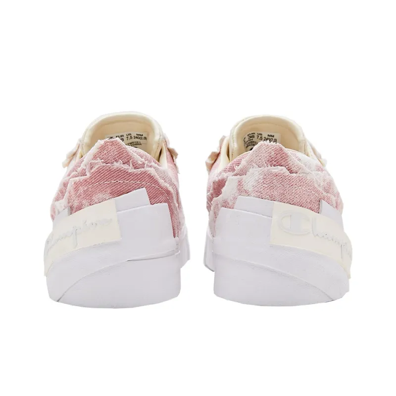 Champion Street Roller Anti-Slip Wear-Resistant Low-Top Skateboard Shoes Women's Pink-3