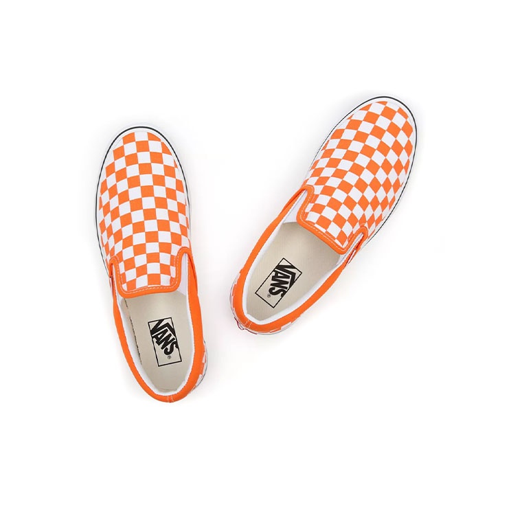 Slip On Classic Vans Orange Tiger Checkerboard US M 9.5 POIZON