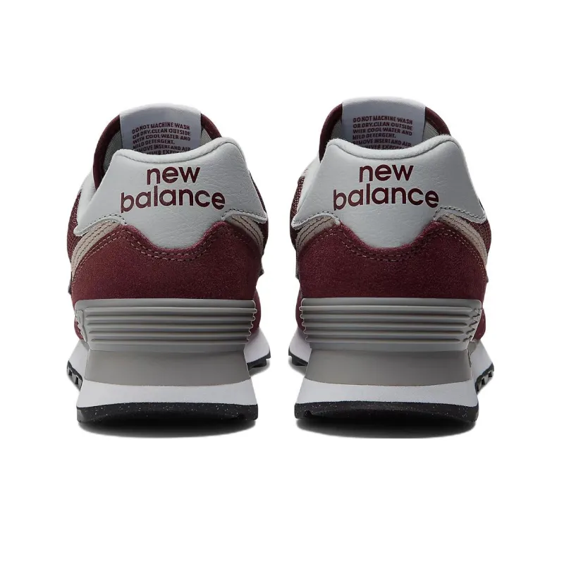 New Balance 574 Core Burgundy White Women's-5