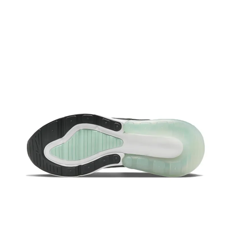 Nike Air Max 270 Cushioning Anti-Slip And Wear-Resistant Low-Top Casual Shoes GS Black Green-5