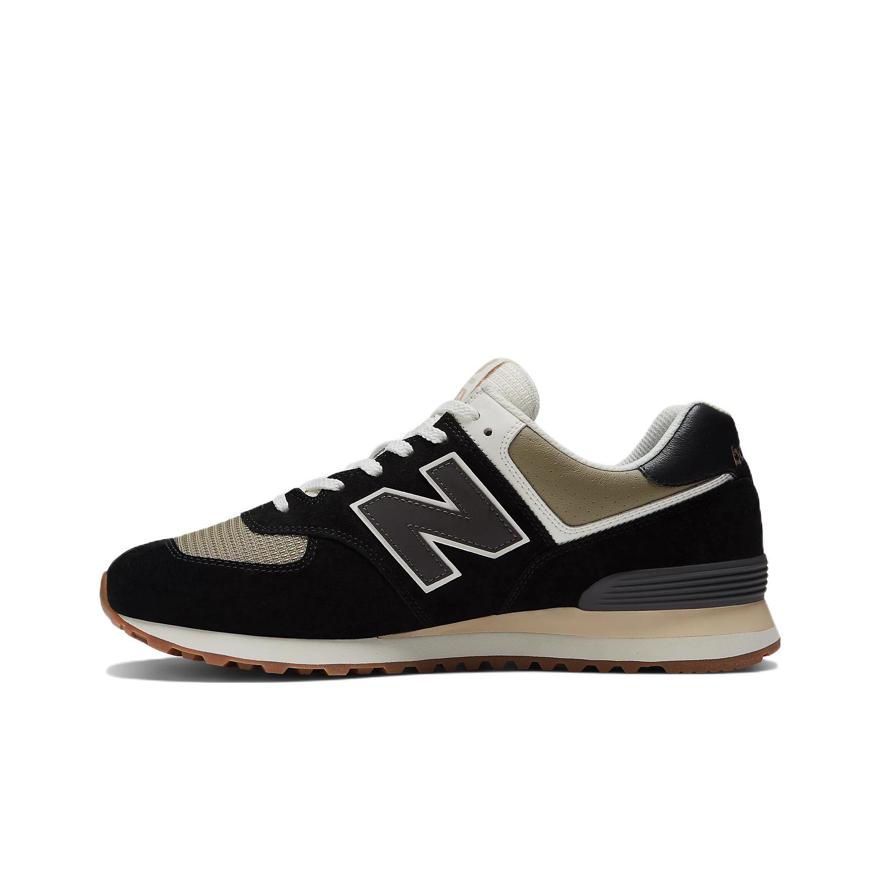 New Balance 574 Black Olive Gum POIZON