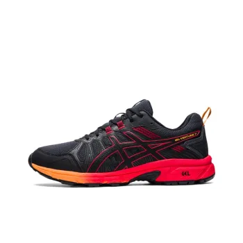 Asics Gel-VentureGel-Venture 7 Anti-Slip Wear-Resistant Low-Top Running Shoes Men's Dark Blue Rose Red