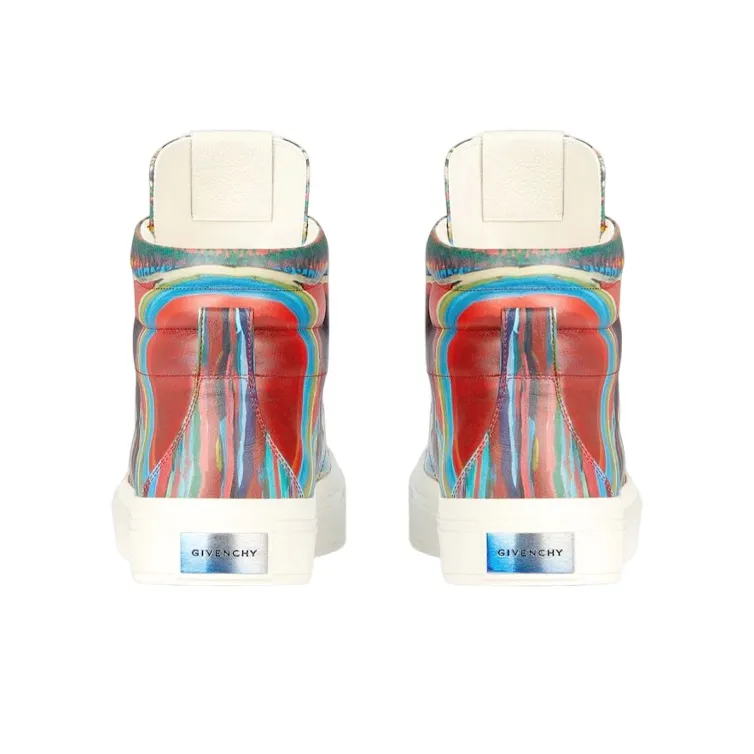 Givenchy High Top Stylish Skateboarding Shoes Men's Red-3