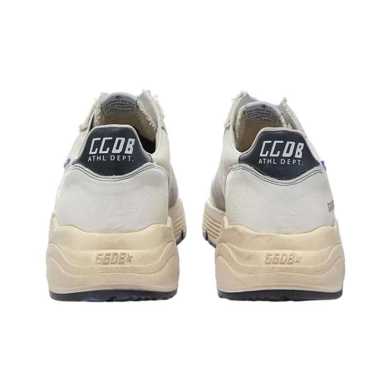 Golden Goose Running Sole Low Top Athletic Shoes Casual Shoes Men's White Blue-4