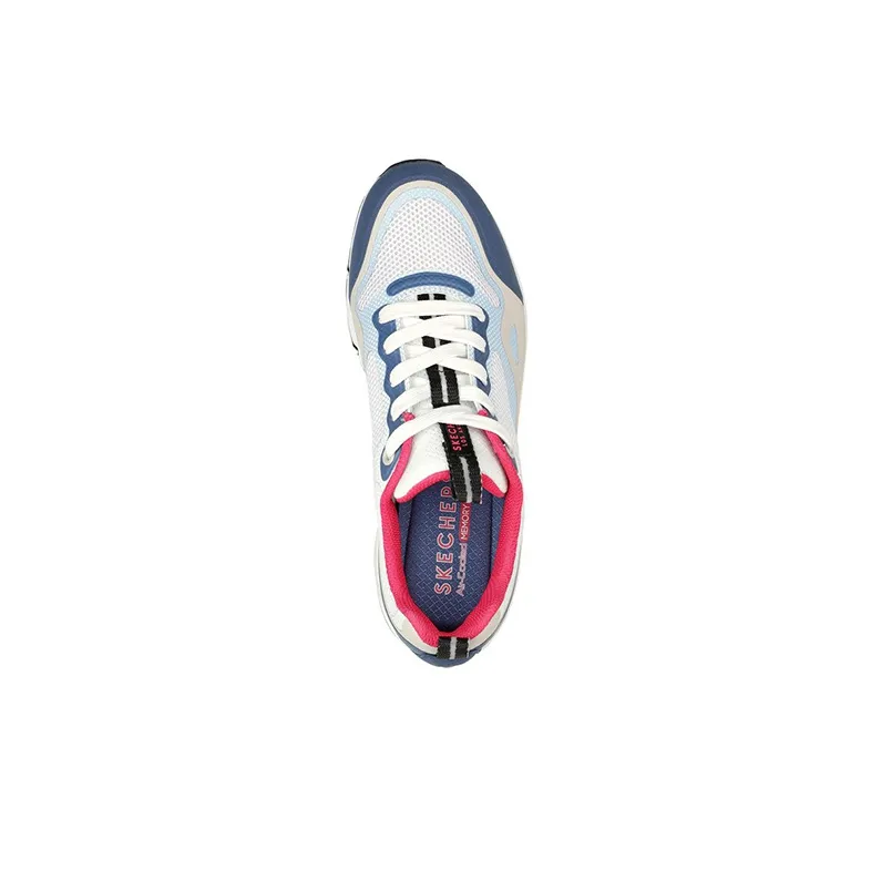 Skechers Uno 2 - Breathe And Step Cushioning Anti-Slip And Wear-Resistant Low-Top Casual Shoes Women's White Blue-3