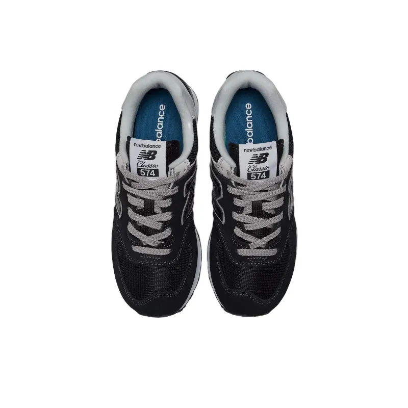 New Balance 574 Core Black White Women's-4