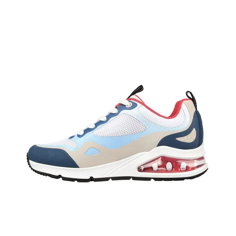 Skechers Uno 2 - Breathe And Step Cushioning Anti-Slip And Wear-Resistant Low-Top Casual Shoes Women's White Blue-0