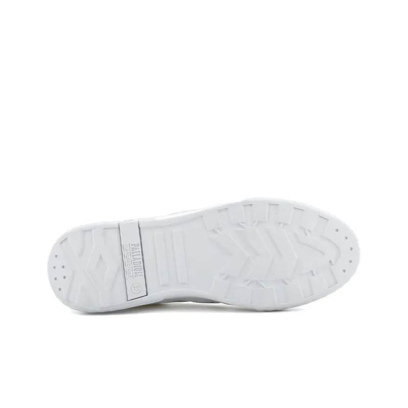 Palladium Skateboard Shoes Women's Low-Top Gold/White-4
