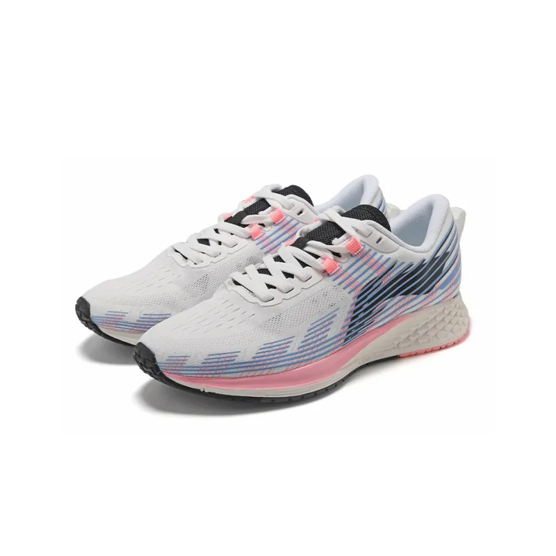 LiNing Red Hare 4 V2 Cushioning Anti Slip Wear Resistant Breathability Low Top Running Shoes Women's Ecru-2