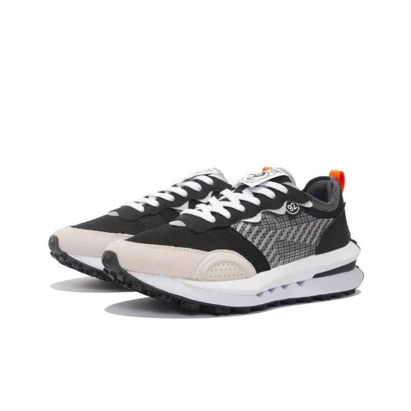 LINING Square Circle V2 Casual Shoes Men Low Top Black/White Sand Gray/Surface Gray-2