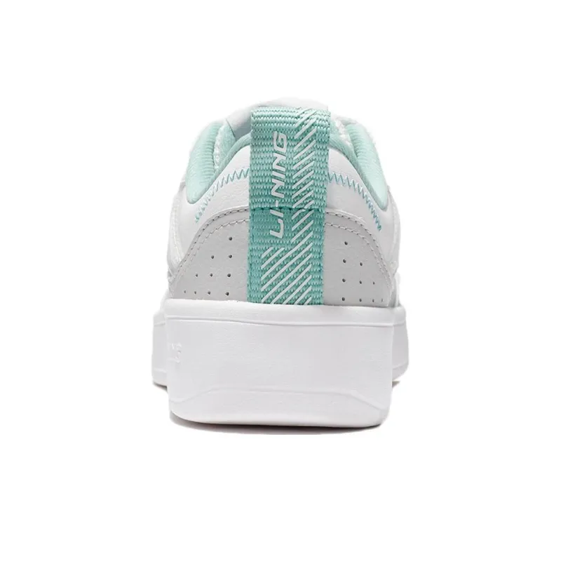 LiNing Jade Star Low Top Skateboard Shoes Women's White Gray-5