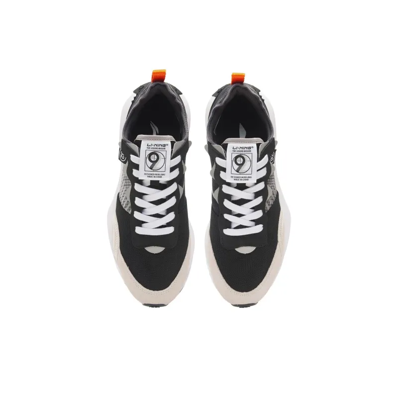 LINING Square Circle V2 Casual Shoes Men Low Top Black/White Sand Gray/Surface Gray-3