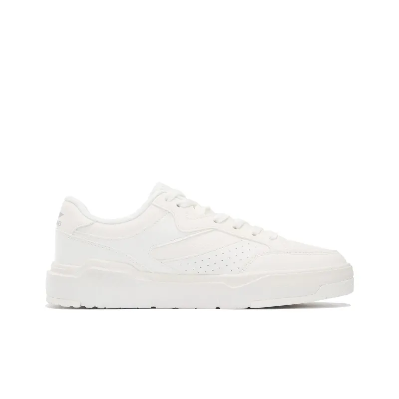 LiNing Anti Slip And Wear Resistant Lightweight Low Top Skateboard Shoes Men's White-1
