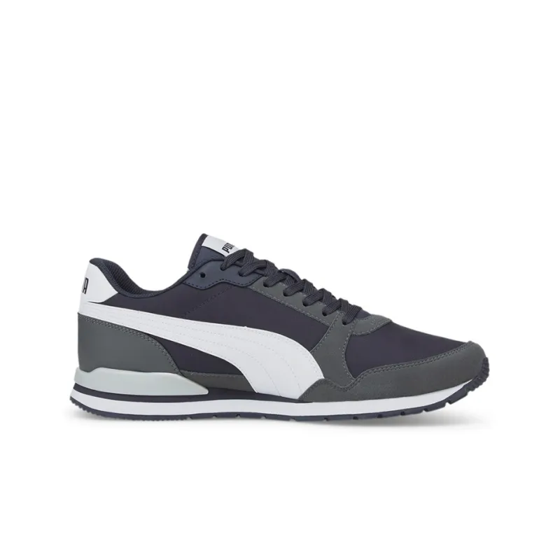 PUMA St Runner V3 Cushioning Anti-Slip And Wear-Resistant Low-Top Running Shoes Men's Black White-1