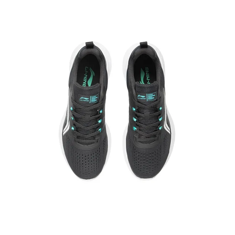 LiNing EazGo Cushioning Anti Slip Wear Resistant Breathability Low Top Running Shoes Men's Black-3