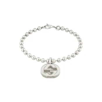 GUCCI Ladies Interlocking GG Charm Bracelet