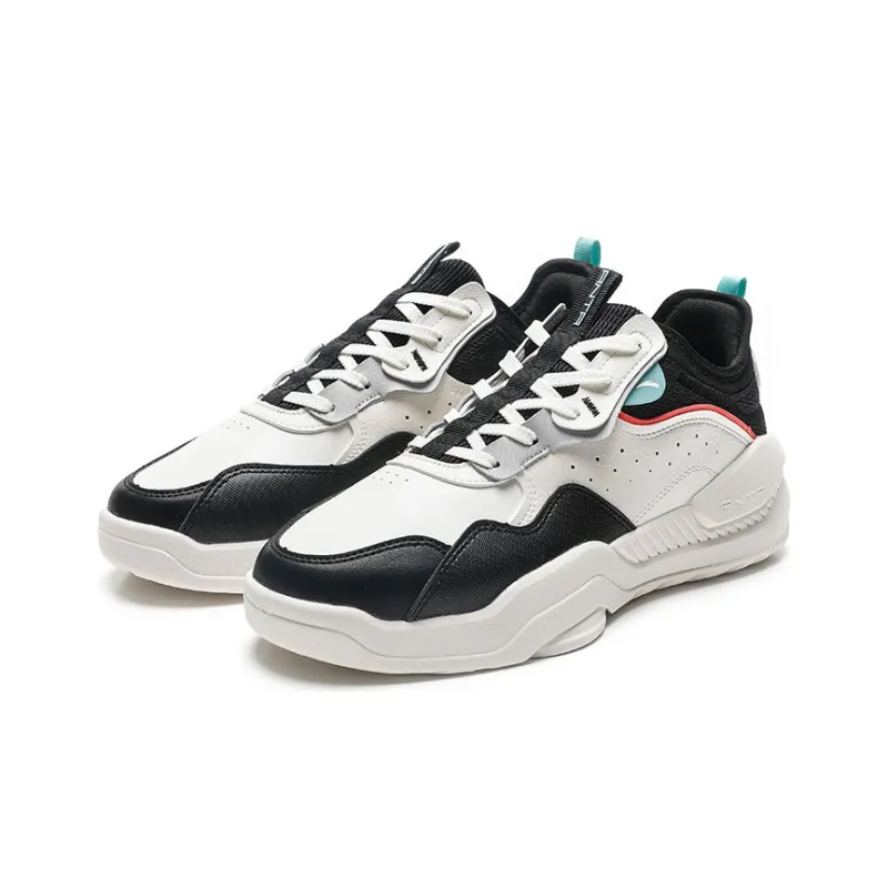 ANTA Skateboard Shoes Men Low-Top White/Black/Gray-2