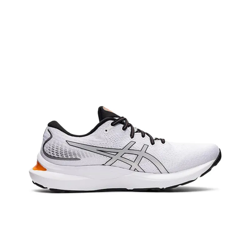 Asics Gel Cumulus 24 White Piedmont Grey Orange-1