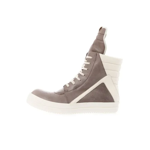 RICK OWENS Skateboard Shoes Men High-Top Brown