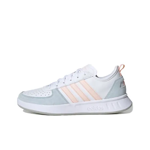  adidas Court80s Tennis shoes White/Pink/Sky Blue Female